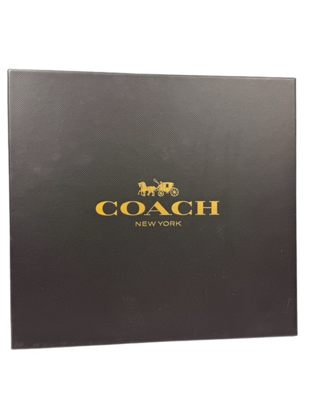 Coach New York | Black Gift Box with Gold Logo & Gold Interior